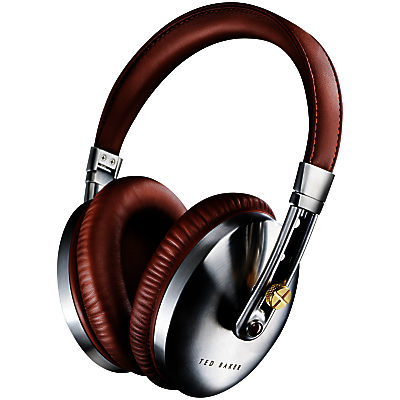 Ted Baker Rockall On-Ear Headphones with Mic/Remote Brown/Silver